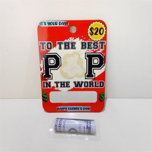 One Sides Printable Gift Card Money Card Holder